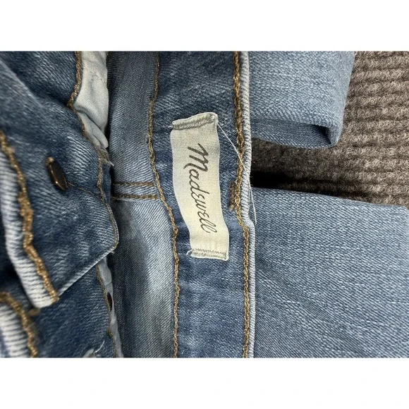 MADEWELL Jeans Women's 27 X 28 Denim Light Wash High-Rise Retro Flare - Picture 3 of 11